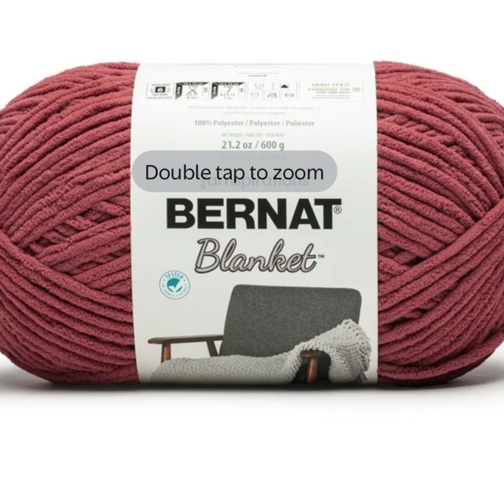 Bernat Blanket Super Bulky Yarn #6 Merlot is Color